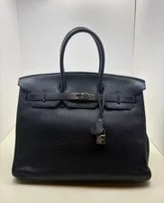 Hermès — Auth Hermès Birkin 35 Palladium — Handbag — resale