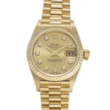 Rolex — Rolex Datejust 69138G Champagne / Diamond Yellow Gold Automatic #W762 — Watch — resale