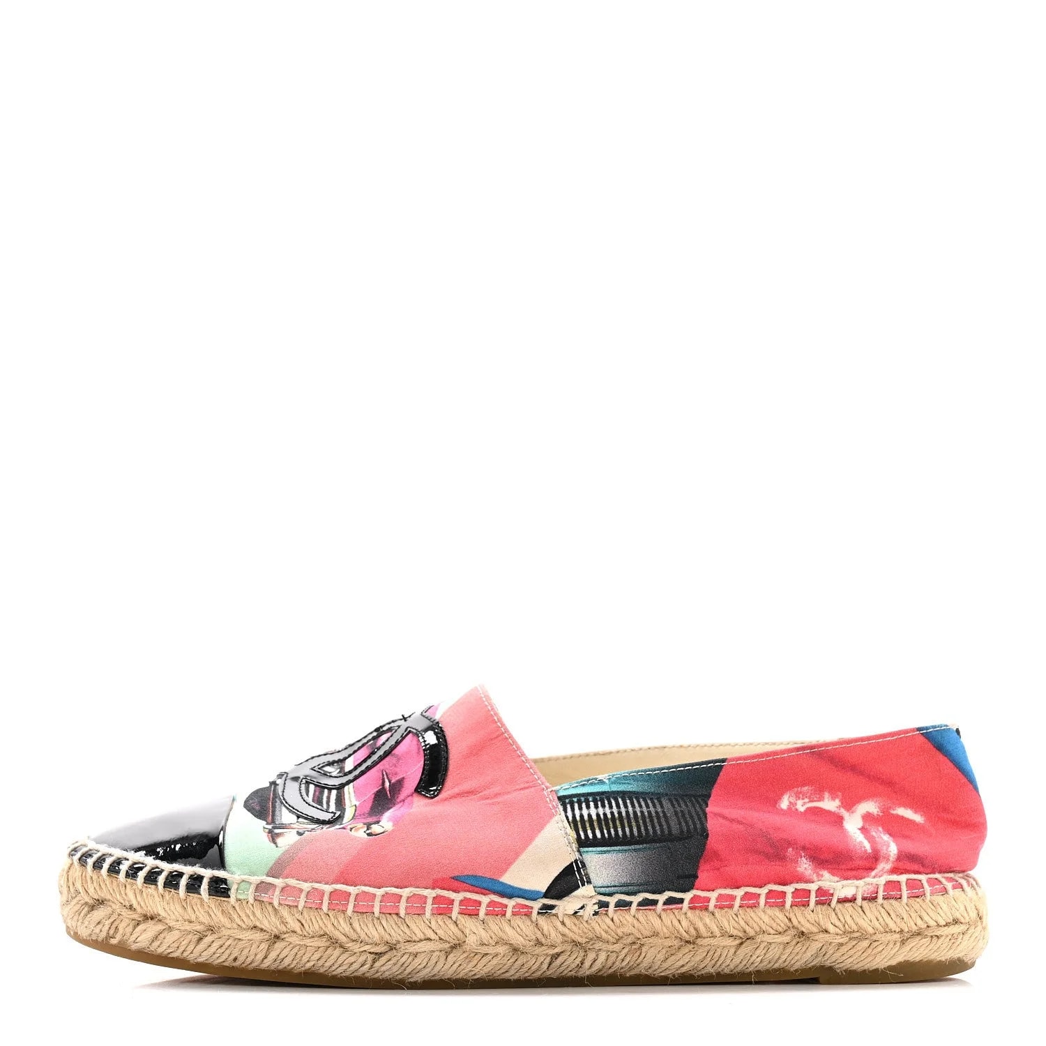 Chanel — Fabric CC Espadrilles 38 — Designer Shoe — resale