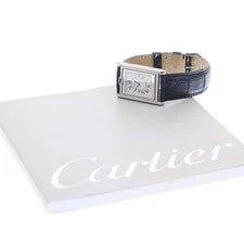 Cartier — Cartier Tank Basculante MM W1011258 24mm SS Beige #C19066 — Watch — resale