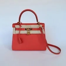 Hermès — Hermes Kelly 28 Returned Capucine With Hardware — Handbag — resale