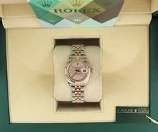 Rolex — 2007 Rolex Datejust 179171 Pink Stick Dial TT Jubilee Rose With Papers 26mm — Watch — resale