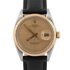 Rolex — Rolex Oyster Perpetual Date Zephyr Champagne Two-Tone Gold Steel 34mm 1512 — Watch — resale