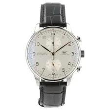 IWC — IWC Portuguese Silver Dial Stainless Steel 41mm Automatic ’s IW371604 — Watch — resale