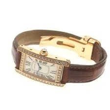 Cartier — Cartier Tank Americaine SM WB707931 19mm K18PG Diamond Bezel Quartz #C015 — Watch — resale