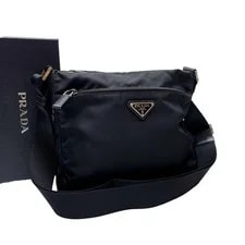 Prada — Prada Triangle Plate Logo From Japan — Handbag — resale