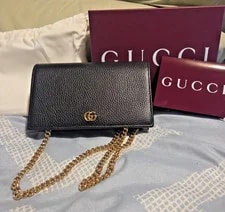 Gucci — Gucci GG Marmont Wallet on Chain - Full Set — Handbag — resale
