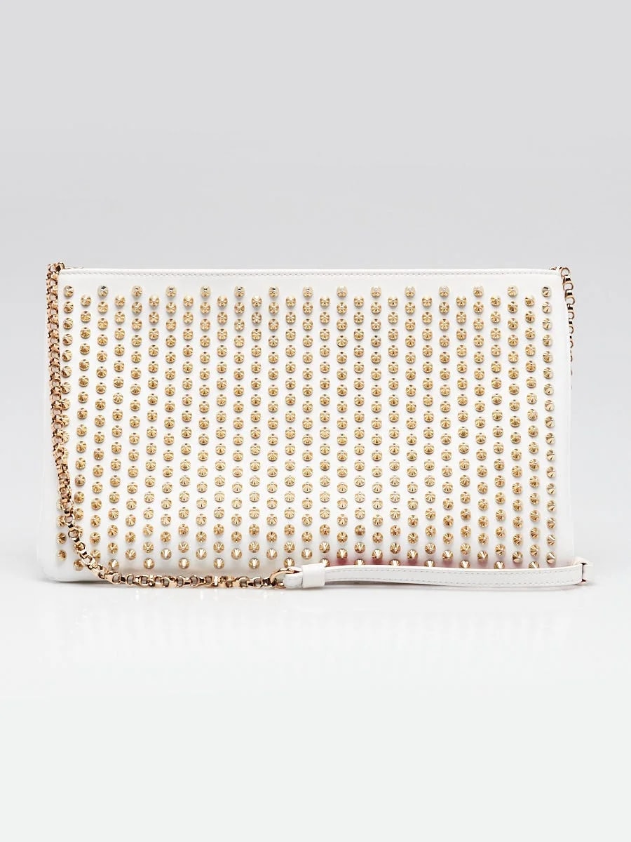 Christian Louboutin — Christian LouboutinWhite Loubiposh Spiked — Handbag — resale
