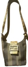 Fendi — Fendi & Pequin Mamma Baguette Hobo Mini — Handbag — resale