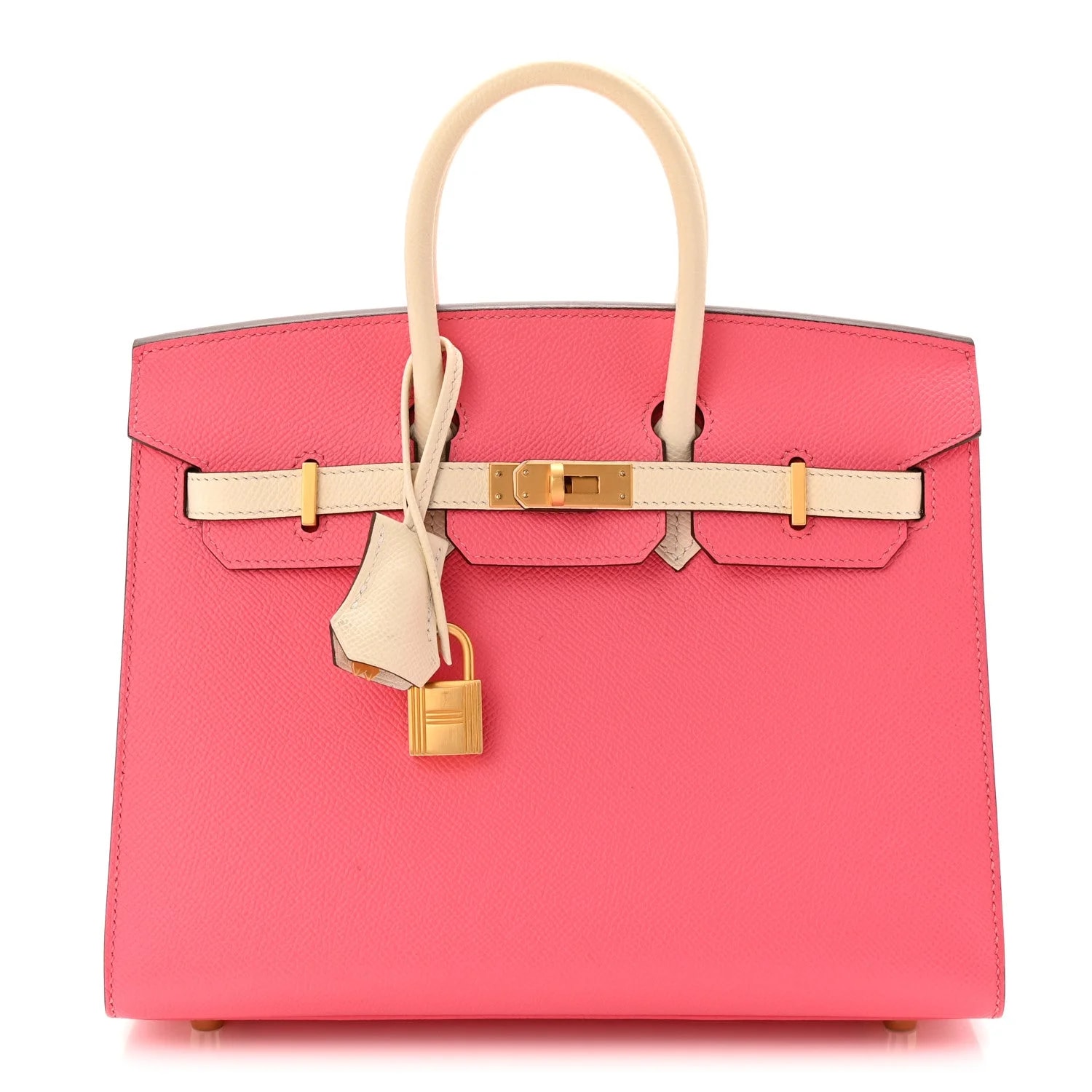 Hermès — Horseshoe Birkin Sellier 25 Azalee Nata — Handbag — resale