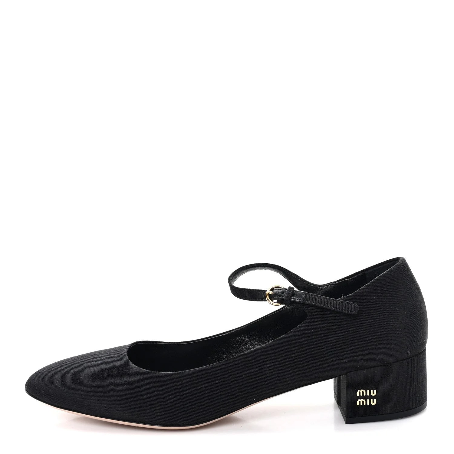Miu Miu — Grosgrain Moire Mary Jane 40 — Designer Shoe — resale