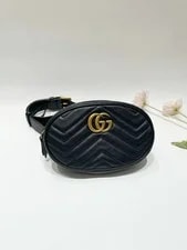 Gucci — Gucci GG Marmont Chevron Logo Belt Fanny Pack — Handbag — resale