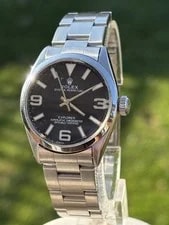 Rolex — Rolex Oyster Perpetual, S/S 32mm, Sooth Bezel. Model 6444, & Polished — Watch — resale