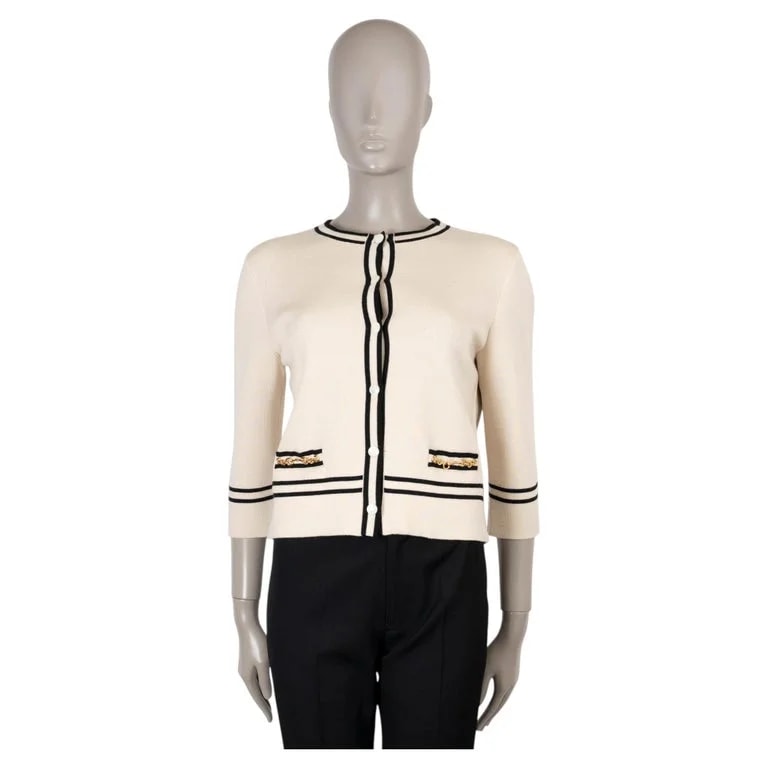 Gucci — Gucci & 2021 Chain Trim Cardigan Sweater M — Clothing — resale