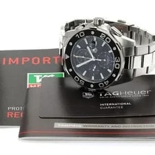 Tag Heuer — TAG Heuer Aquaracer CAJ2110-2 46mm SS Black Dial Automatic Chronograph #C264 — Watch — resale