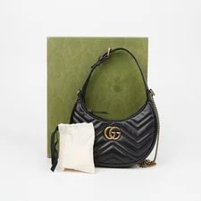 Gucci — Gucci GG Marmont Half Moon Shape Mini Crossbody 154423454 — Handbag — resale