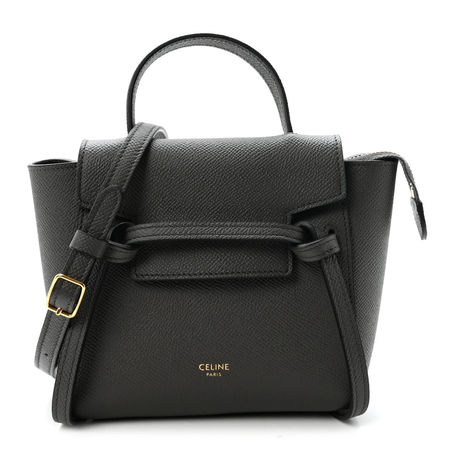 Celine — Grained Pico Belt Bag — Handbag — resale