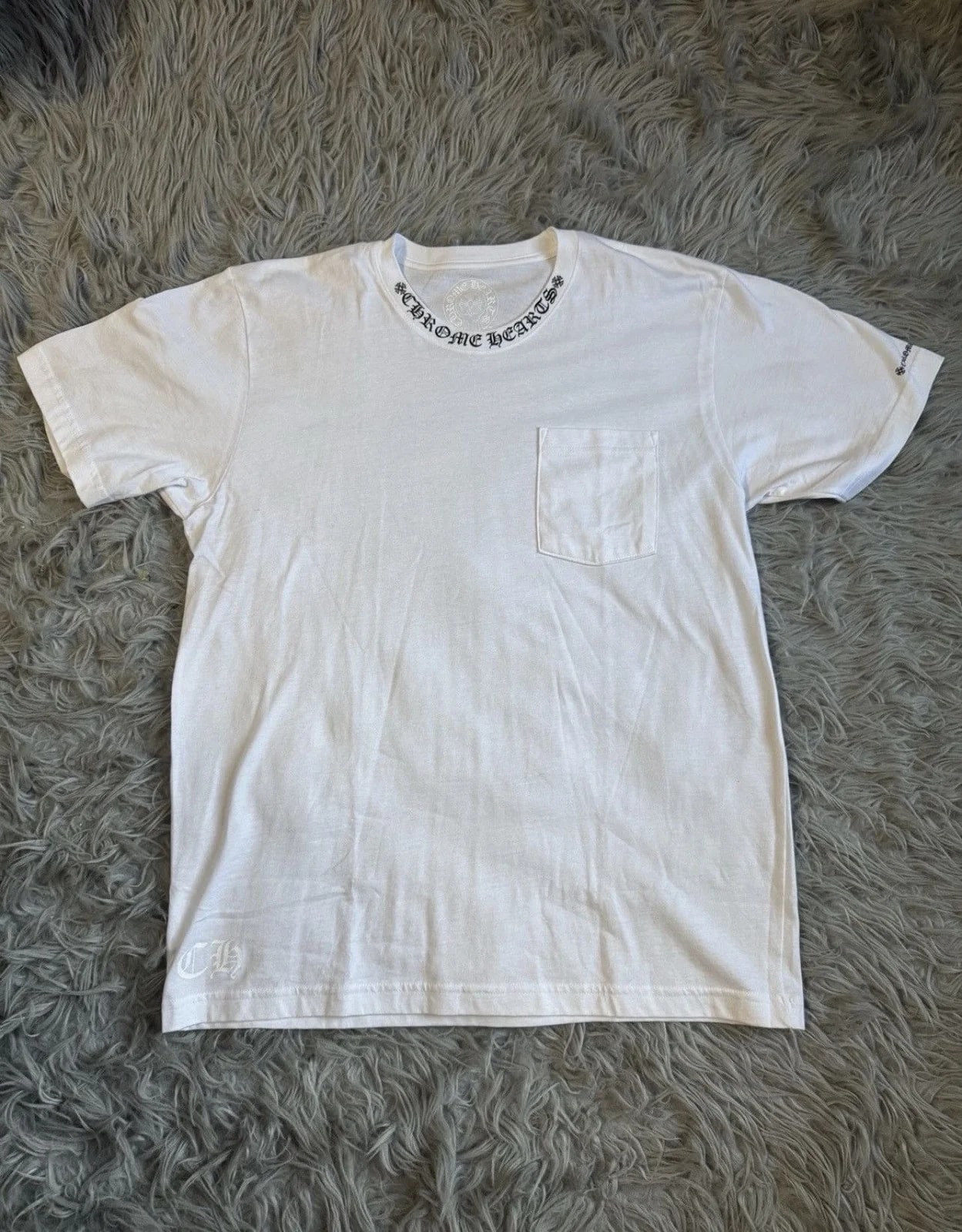 Chrome Hearts — Hearts Neck Logo T-Shirt — streetwear — resale