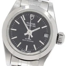 Tudor Princess Date 92514 WG Bezel Black Dial Automatic Watch_921866