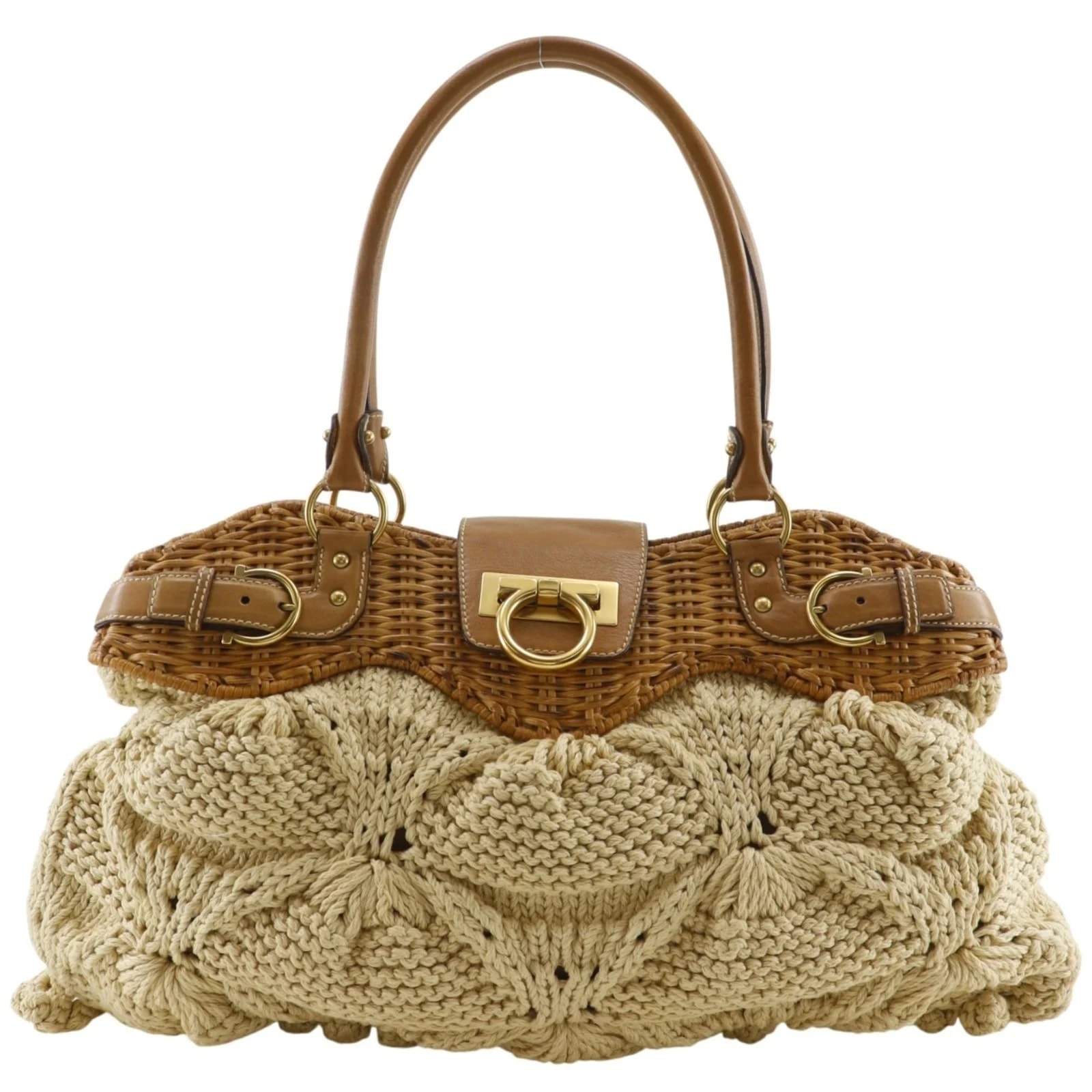 Salvatore Ferragamo — Salvatore Ferragamo Cotton — Handbag — resale