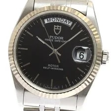 Tudor — Tudor Prince Date Day 76214 WG Bezel Black Dial Automatic Watch_901857 — Watch — resale