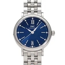 IWC — IWC Portfino IW357413 Automatic Winding 34mm Blue Stainless New Box and Paper — Watch — resale