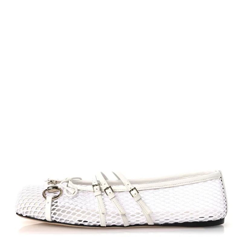 Gucci — Video Net Horsebit Ballerina 38.5 Great — Designer Shoe — resale