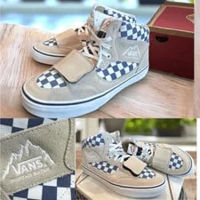 Vans — Vans 2019 Mountain Edition Checkerboard Turtledove VN0A3TKGU9I 10.5 12 — Sneaker — resale