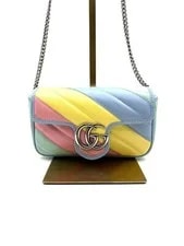 Gucci — Gucci GG Marmont Mini Pastel Chevron — Handbag — resale