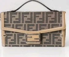 Fendi — Fendi Soft Trunk Mini Baguette Crossbody — Handbag — resale