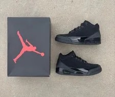 Jordan — Size 9.5 - Air Jordan 3 Retro 2025 Cat — Sneaker — resale