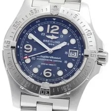 Breitling — Breitling Super Ocean A17390 Navy Automatic SS Date — Watch — resale