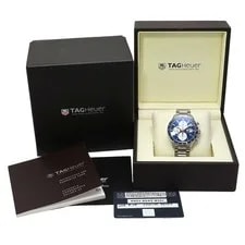 TAG Heuer — TAG Heuer Carrera Caliber 16 Chronograph CV201AR.BA0715 SS Blue Automatic Wi — Watch — resale
