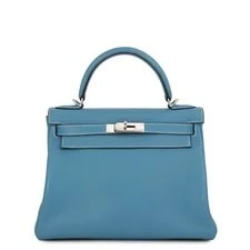 Hermès — Hermes Kelly Retourne Size 28 Evergrain Jean — Handbag — resale
