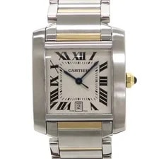 Cartier — Cartier Tank W51005Q4 Yellow Gold Stainless Steel 32mm Automatic #SNW190 — Watch — resale