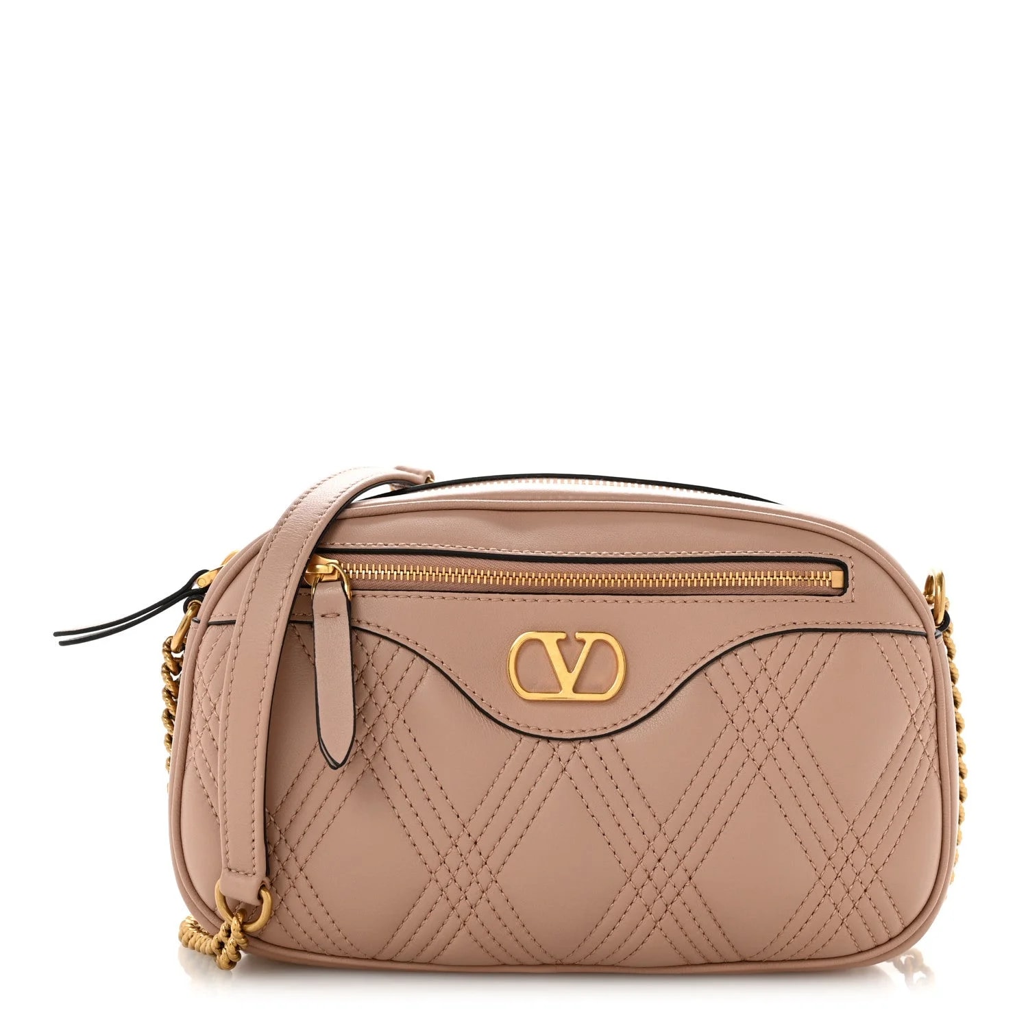 Valentino Garavani — Medium Quiltie 67 Poudre — Handbag — resale