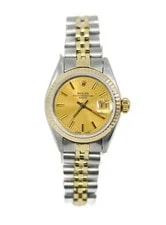 Rolex — Rolex Oyster Perpetual Date 18K/Stainless Steel 69173 — Watch — resale