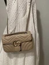 Gucci — 2026 S/s Gucci GG Marmont Chevron Small Chain Crossbody — Handbag — resale