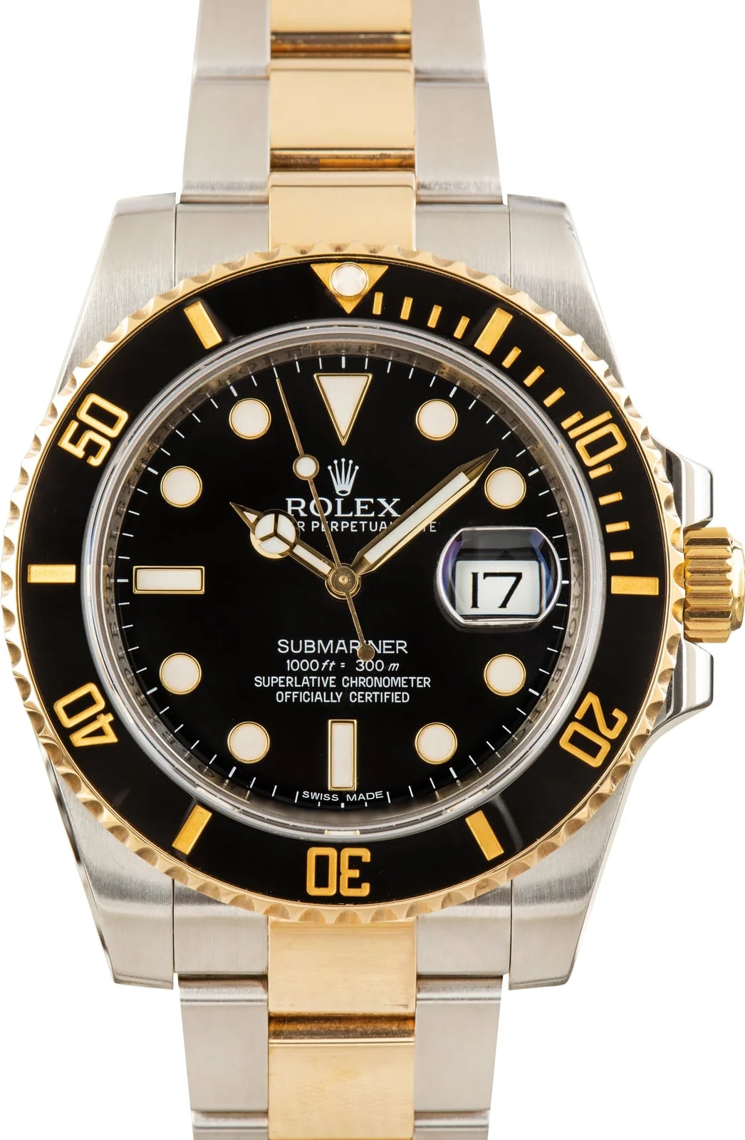Rolex — Two-Tone Rolex Submariner Ref 116613LN Black Dial — Watch — resale
