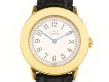 Cartier — Cartier Mastronde Vermeil SM W1008843 Silver 925 SV925/leather SV925 — Watch — resale