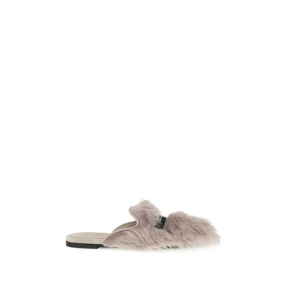 Dolce & Gabbana — Dolce & Gabbana Lamb Ovis Aries Mules — Designer Shoe — resale