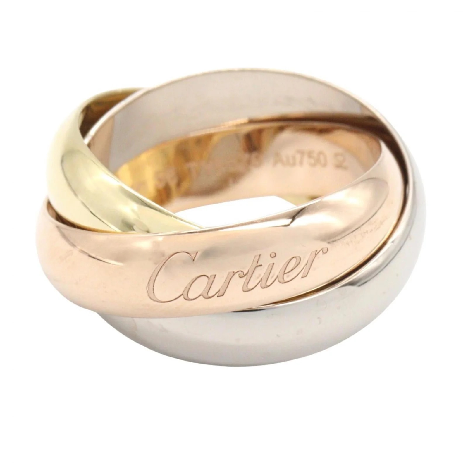 Cartier — Cartier White Gold Yellow Gold (18K) (18K) White Gold (18K) Band — Jewelry — resale