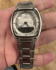 Casio — Casio AW-81 Illuminator Telememo 30 Ana-Digi | Silver Dial | Working — Watch — resale