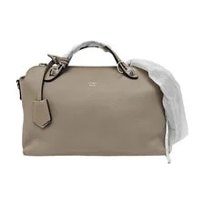 Fendi — Fendi By the Way Logo Print Boston - Very Good #15EABDP — Handbag — resale