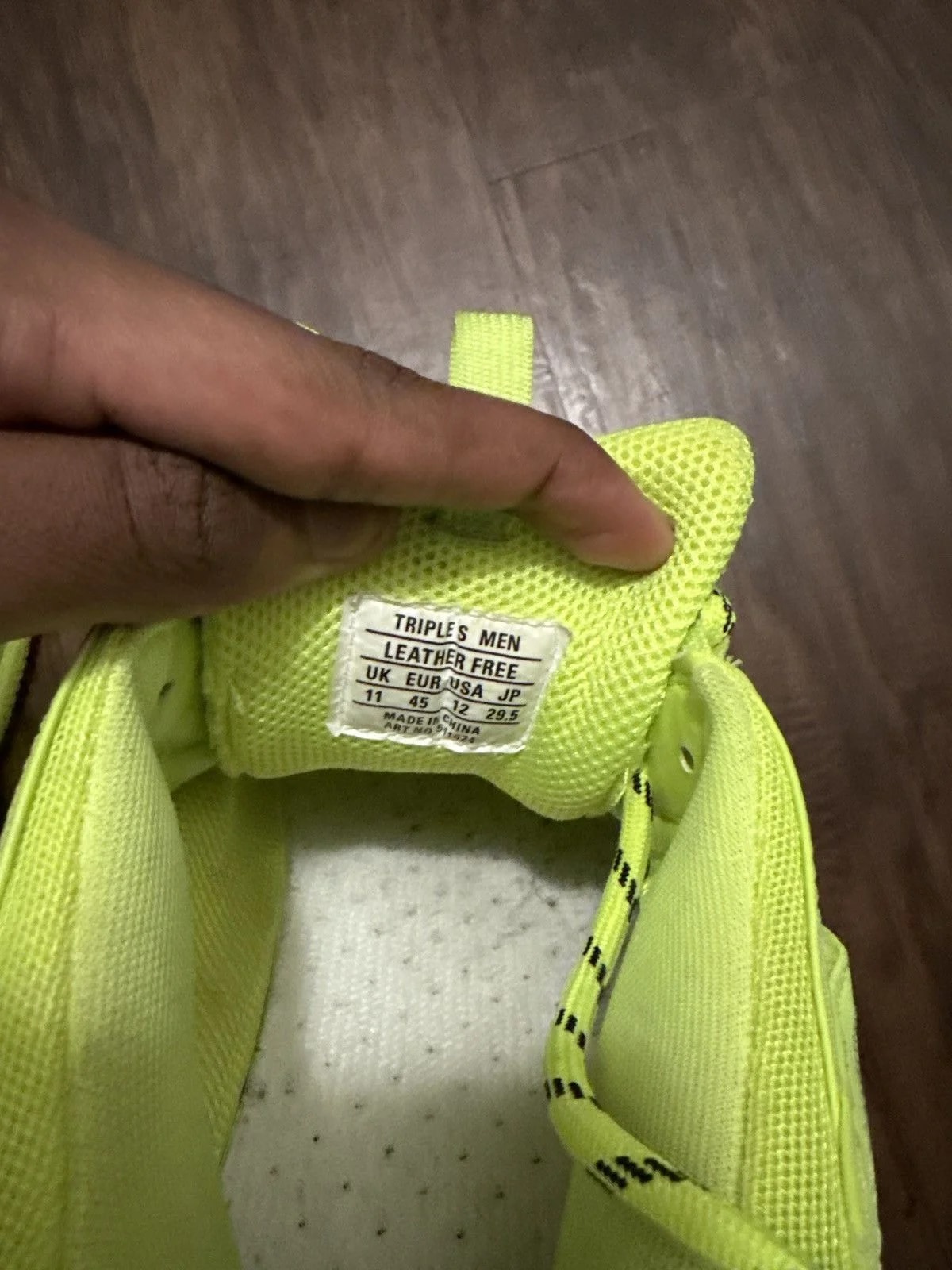 Balenciaga — Neon Balenciaga Triple S — Sneaker — resale