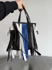 Balenciaga — Balenciaga Fringed Bazar M Condition — Handbag — resale