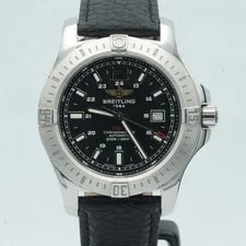 Breitling — Breitling Colt Automatic A17388 Steel 44mm Black Leather — Watch — resale