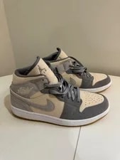 Air Jordan — Size 9 - Air Jordan 1 SE Mid Coconut Milk Particle — Sneaker — resale
