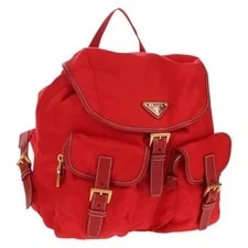 Prada — Prada Vela Double Front Pocket Backpack With — Handbag — resale