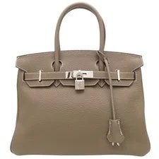 Hermès — Hermes Birkin 30 □M Carved Seal 2009 Etoupe/353261 — Handbag — resale